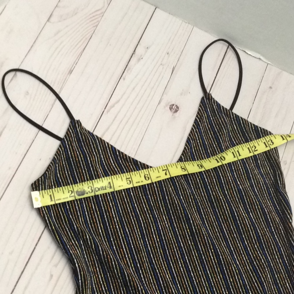 Metallic Vertically Striped MultiColor Body-con - Picture 6 of 14
